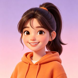 bubbly AI 元气甜心女主人设头像